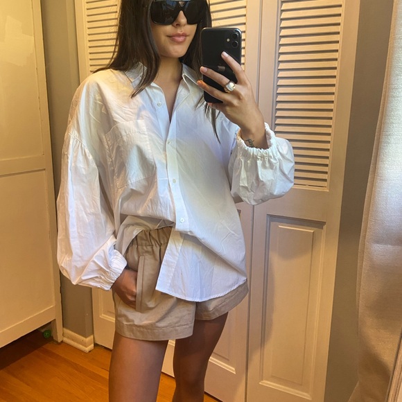 White Button-Up Shirt - Picture 1 of 8